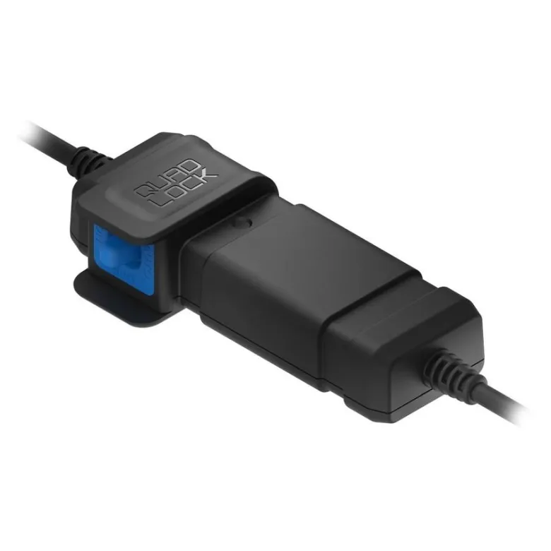 Adapter QUAD LOCK wodoodporny 12V - USB czarny