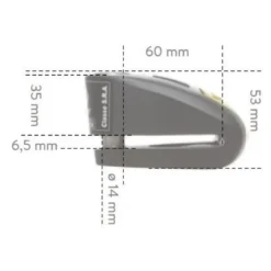 Blokada na tarczę hamulcową AUVRAY B-LOCK 14 BLACK/YELLOW czarny żółty