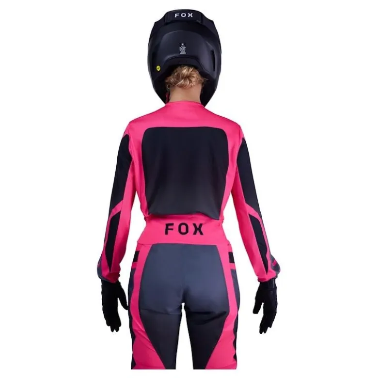 Bluza cross damska FOX LADY 180 SHIELD BLACK/PINK czarny różowy