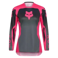 Bluza cross damska FOX LADY 180 SHIELD BLACK/PINK czarny różowy