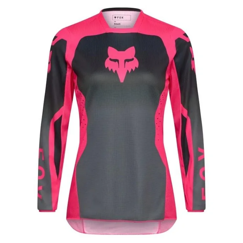 Bluza cross damska FOX LADY 180 SHIELD BLACK/PINK czarny różowy