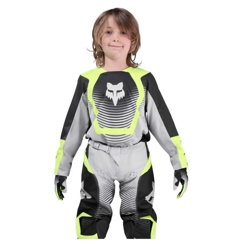 Bluza cross dziecięca FOX JUNIOR 180 COLLECT GREY/YELLOW szary żółty