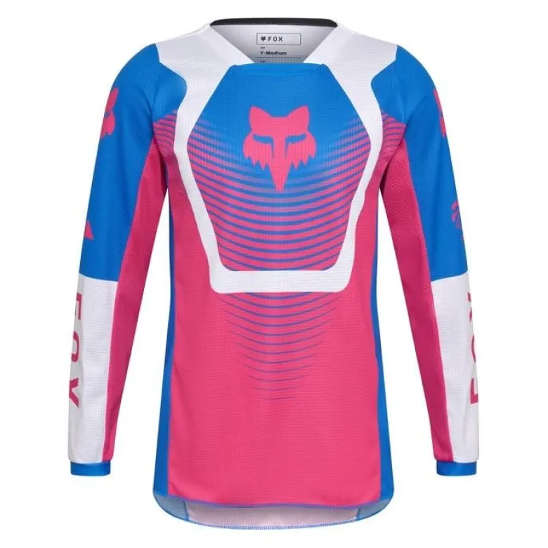 Bluza cross dziecięca FOX JUNIOR 180 COLLECT BLUE/PINK czarny różowy