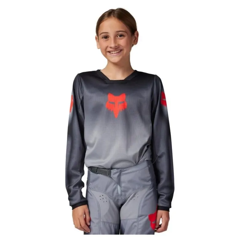 Bluza cross dziecięca FOX JUNIOR 180 INTERFERE GREY/RED szary czerwony
