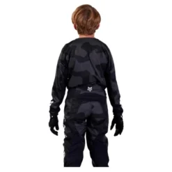 Bluza cross dziecięca FOX JUNIOR 180 BNKR BLACK CAMO czarny szary