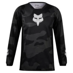 Bluza cross dziecięca FOX JUNIOR 180 BNKR BLACK CAMO czarny szary