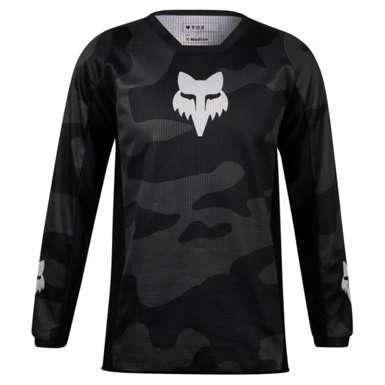 Bluza cross dziecięca FOX JUNIOR 180 BNKR BLACK CAMO czarny szary