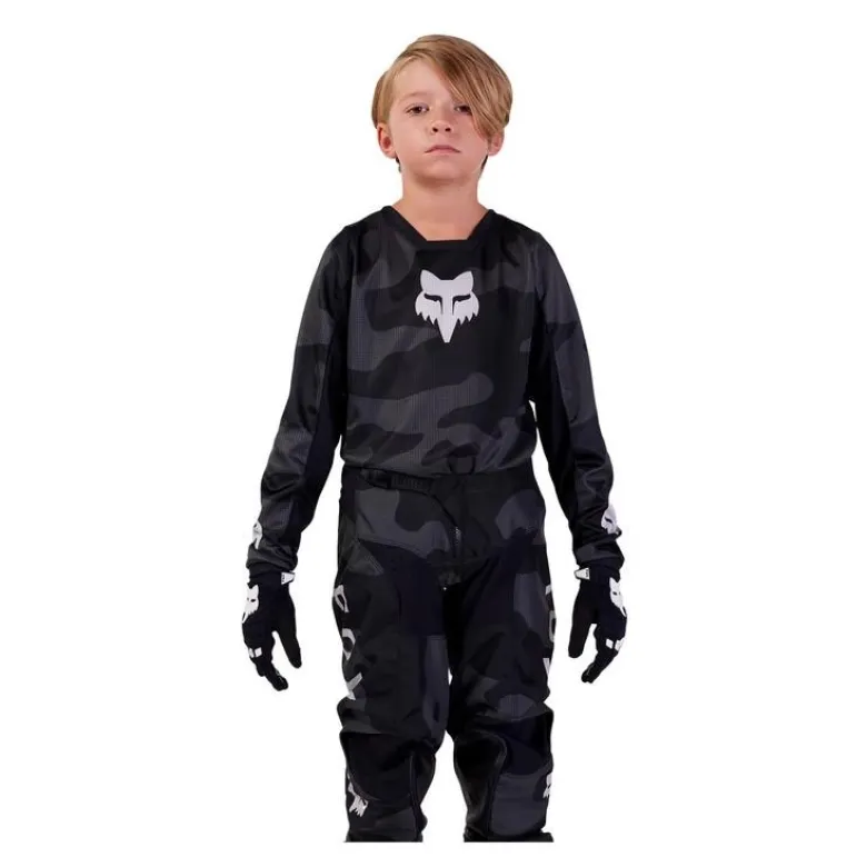 Bluza cross dziecięca FOX JUNIOR 180 BNKR BLACK CAMO czarny szary