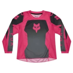 Bluza cross dziecięca FOX JUNIOR GIRLS 180 SHIELD BLACK/PINK czarny różowy