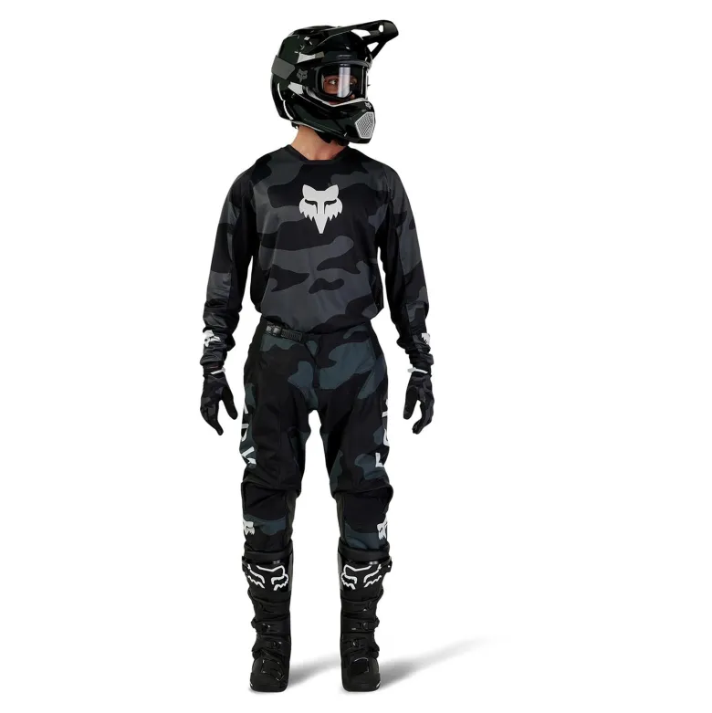 Bluza cross FOX 180 BNKR BLACK CAMO czarny szary