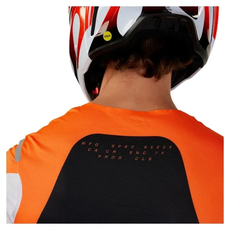Bluza cross FOX FLEXAIR MAGNETIC FLUO ORANGE pomarańczowy fluo biały czarny