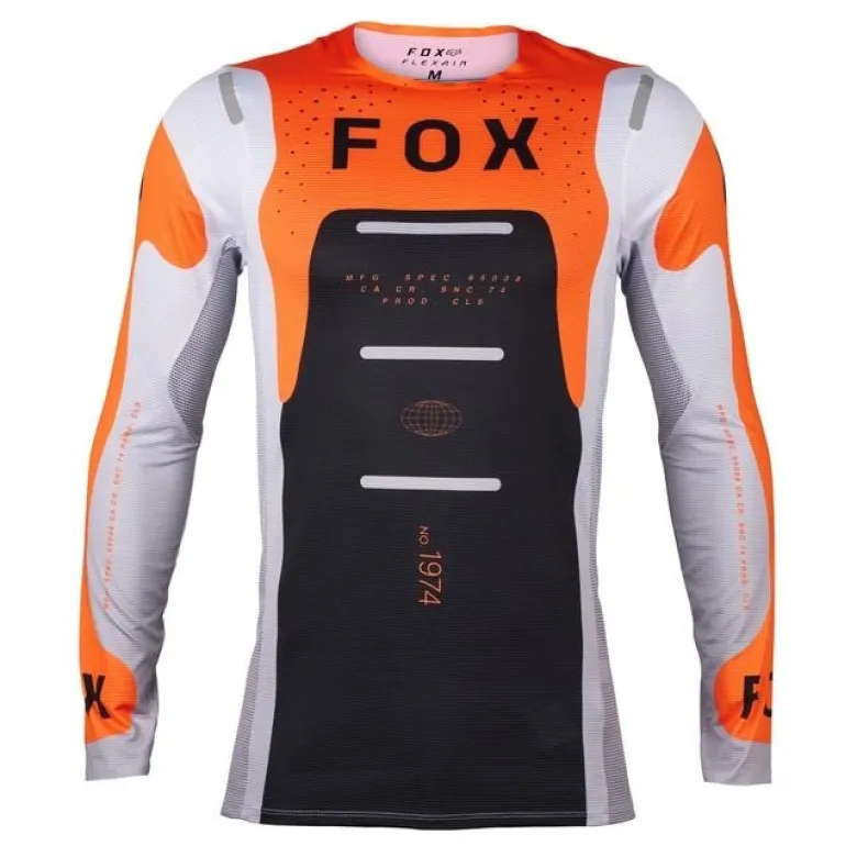 Bluza cross FOX FLEXAIR MAGNETIC FLUO ORANGE pomarańczowy fluo biały czarny