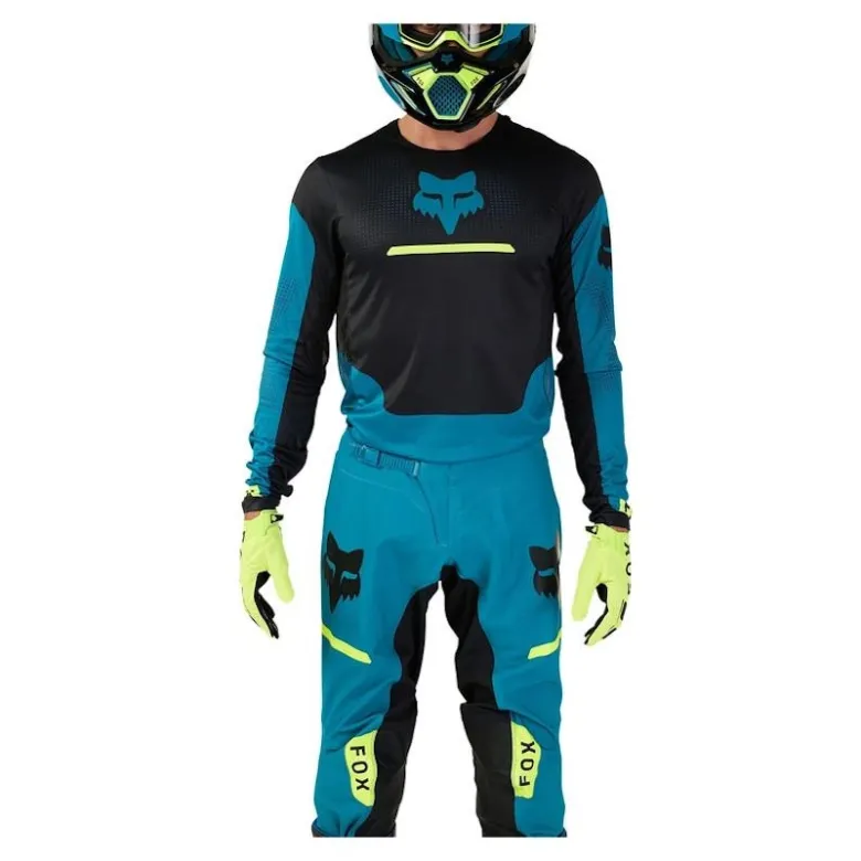 Bluza cross FOX FLEXAIR OPTICAL MAUI BLUE niebieski czarny