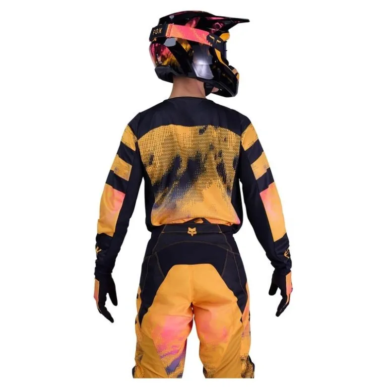 Bluza cross FOX 180 KAIROS TANGERINE czarny żółty