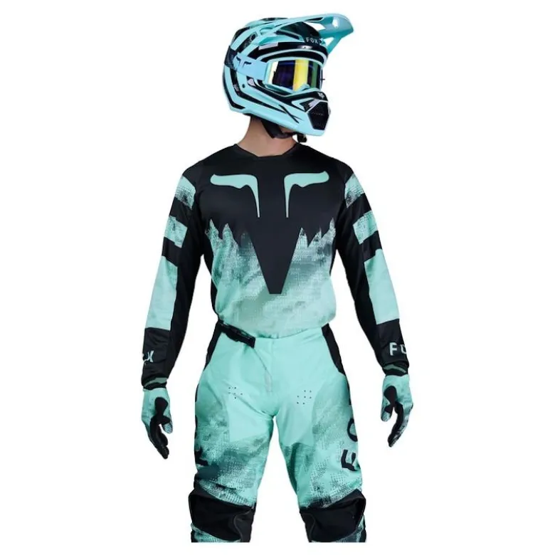 Bluza cross FOX 180 KAIROS TURQUOISE czarny zielony niebieski