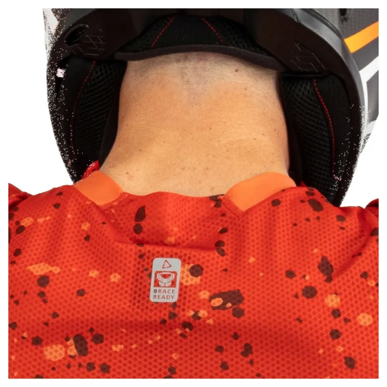 Bluza cross LEATT MOTO 4.5 ENDURO BURN czarny czerwony