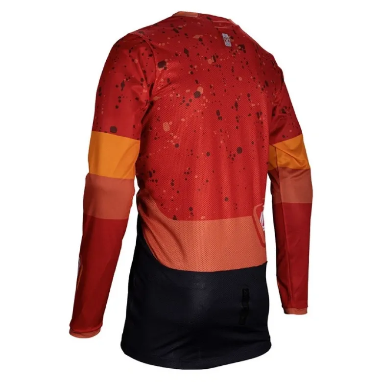 Bluza cross LEATT MOTO 4.5 ENDURO BURN czarny czerwony