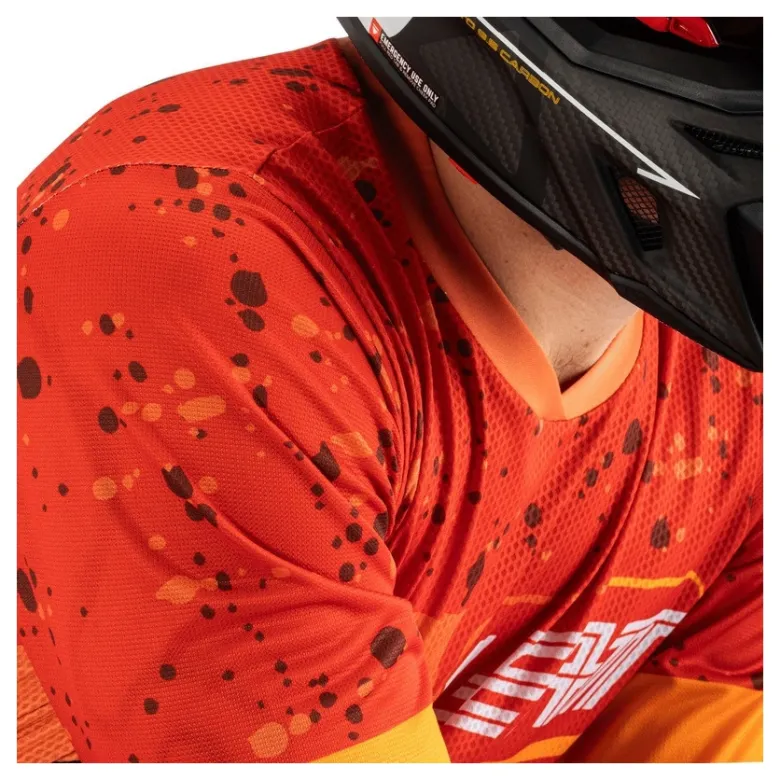 Bluza cross LEATT MOTO 4.5 ENDURO BURN czarny czerwony