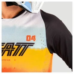Bluza cross LEATT MOTO 4.5 LITE GLAMIS czarny biały czerwony żółty pomarańczowy