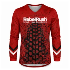 Bluza cross REBELRUSH ROOST RED czerwony czarny