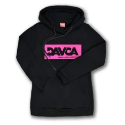 Bluza damska DAVCA LOGO PINK czarny różowy