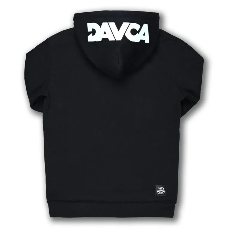 Bluza damska DAVCA LOGO REFLECTIVE czarny srebrny