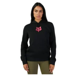 Bluza damska FOX LADY HEAD BLACK/PINK czarny różowy