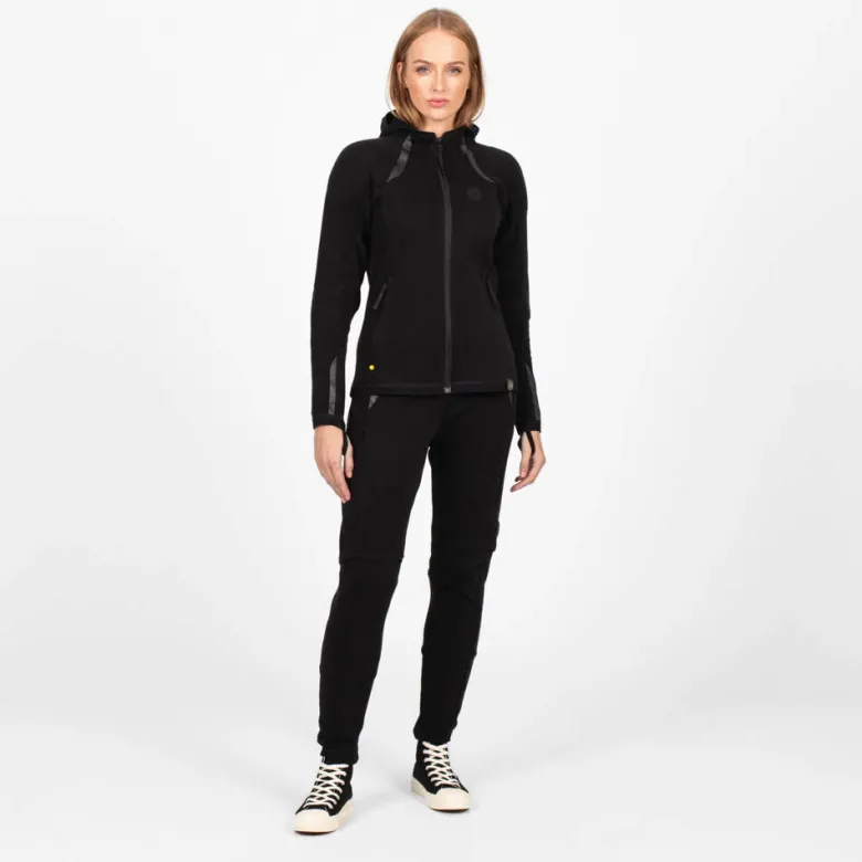 Bluza motocyklowa damska KNOX SHIELD HOODY LADY BLACK czarny