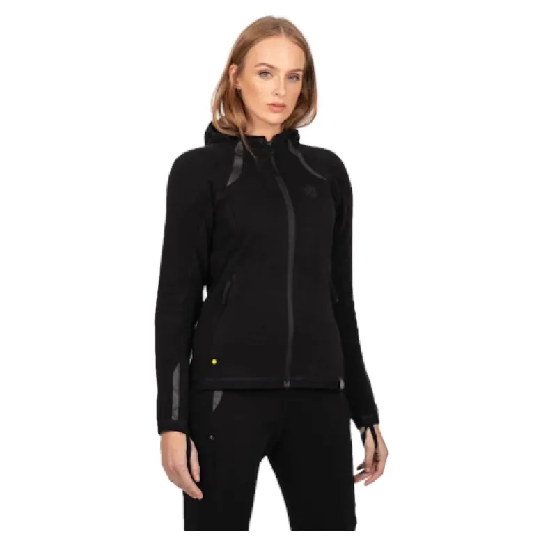 Bluza motocyklowa damska KNOX SHIELD HOODY LADY BLACK czarny