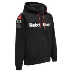Bluza REBELRUSH ZIP BLACK czarny