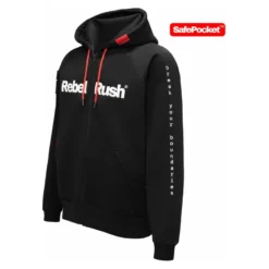 Bluza REBELRUSH ZIP BLACK czarny