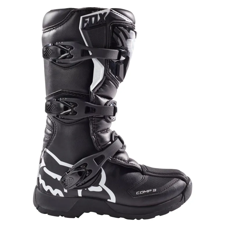 Buty cross dziecięce FOX JUNIOR COMP BLACK czarny biały