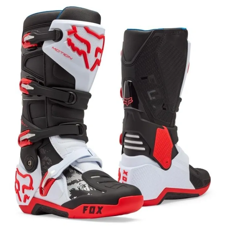 Buty cross FOX MOTION WHITE/FLUO RED biały czerwony fluo czarny