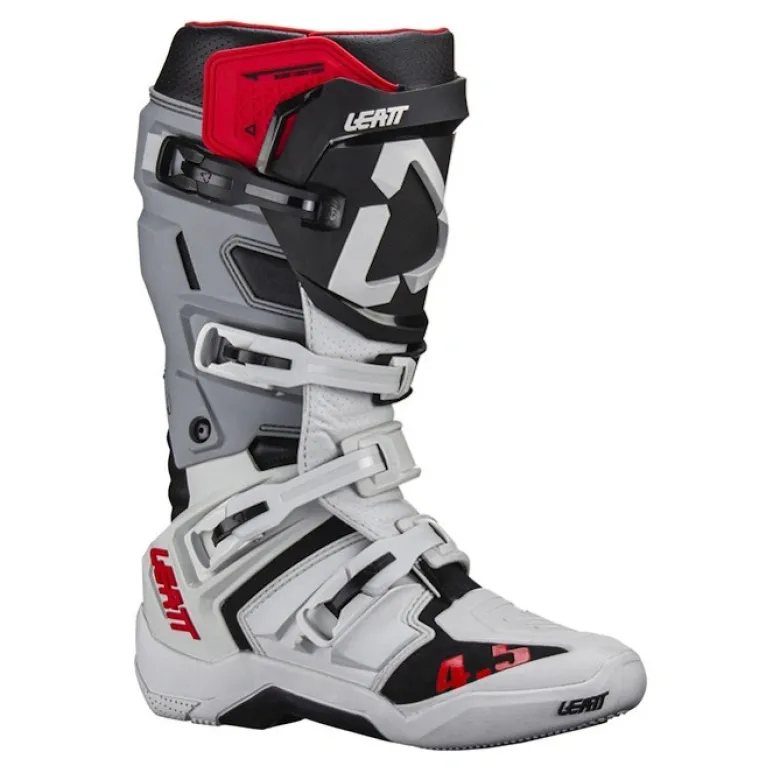 Buty cross LEATT 4.5 FORGE szary czerwony