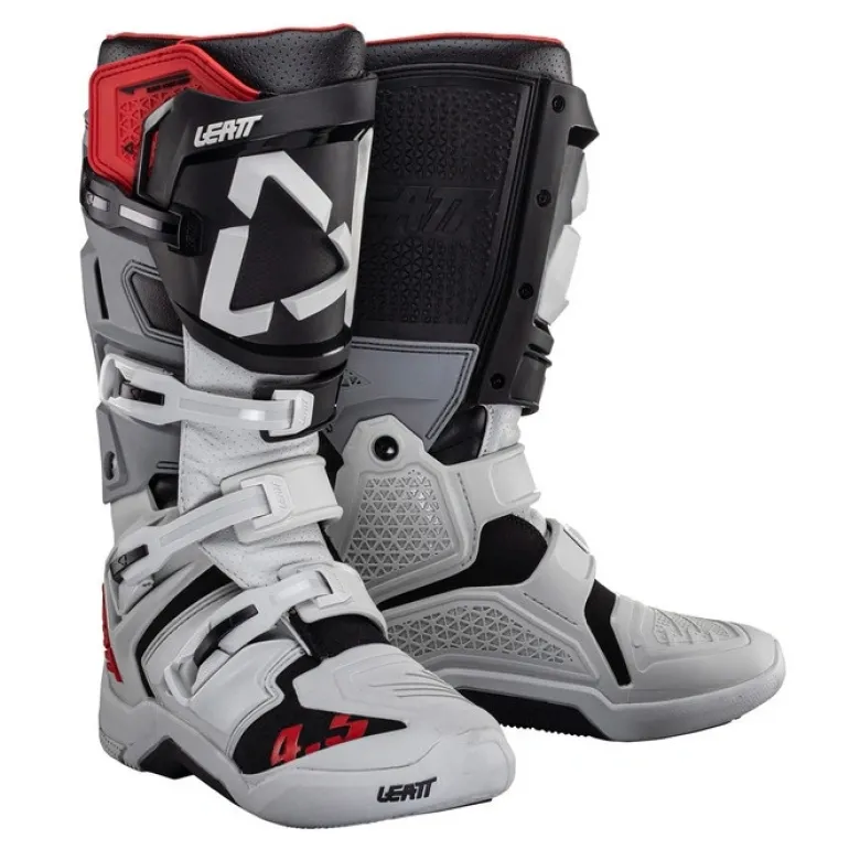 Buty cross LEATT 4.5 FORGE szary czerwony