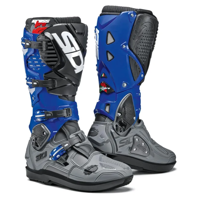Buty cross SIDI CROSSFIRE 3 SRS GREY/BLUE/BLACK szary niebieski czarny