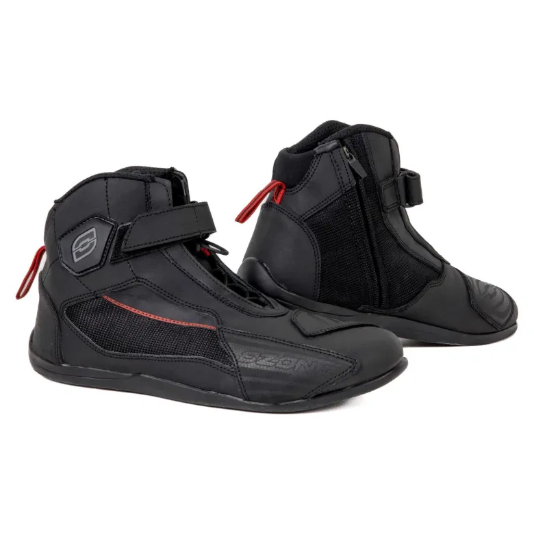 Buty krótkie OZONE CITY BLACK czarny czerwony