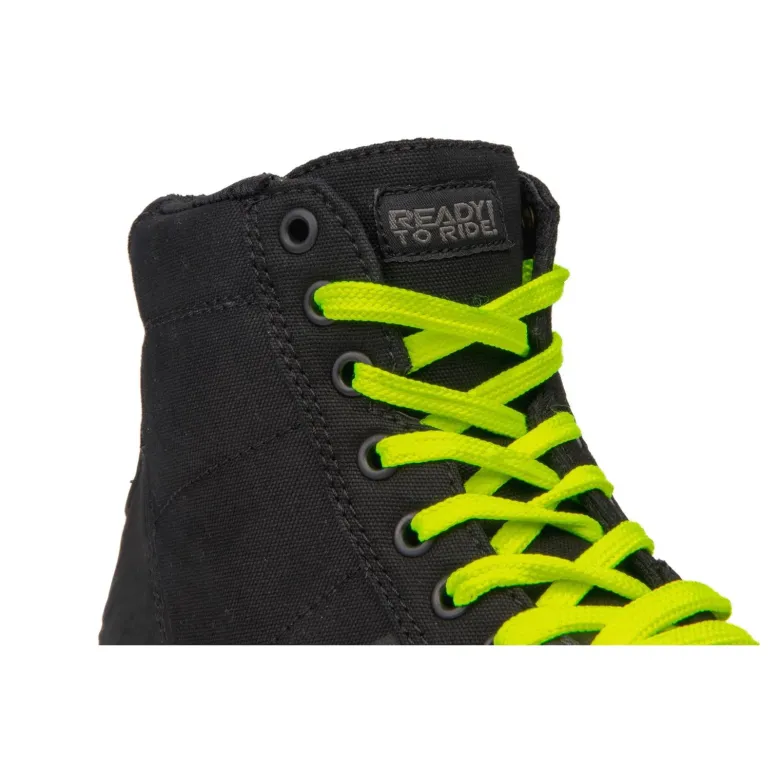 Buty krótkie OZONE TOWN BLACK/FLO YELLOW czarny żółty fluo