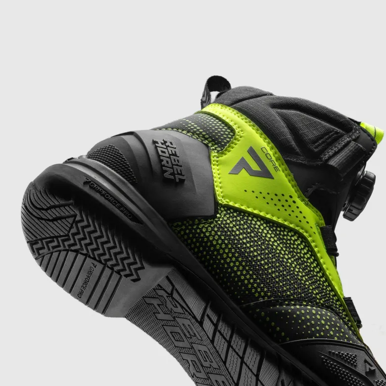 Buty krótkie REBELHORN CORE BLACK/FLUO YELLOW czarny żółty fluo