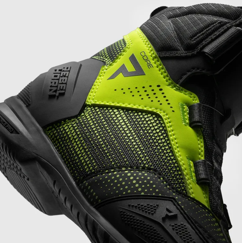 Buty krótkie REBELHORN CORE BLACK/FLUO YELLOW czarny żółty fluo