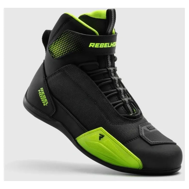 Buty krótkie REBELHORN SWIFT BLACK/FLUO YELLOW czarny żółty fluo