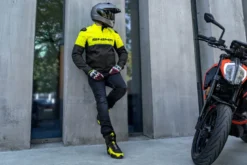 Buty motocyklowe krótkie Shima Edge Vent Men czarny-zółty fluo