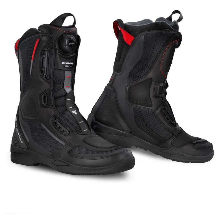 Buty turystyczne damskie SHIMA STRATO LADY czarny szary czerwony fluo