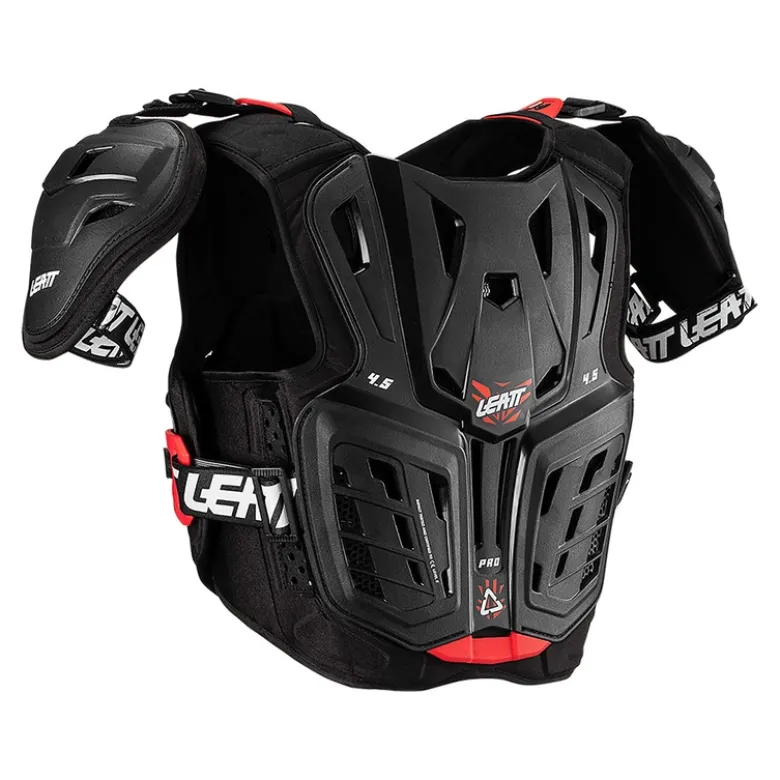 Buzer dziecięcy LEATT CHEST PROTECTOR 4.5 PRO JUNIOR BLACK/RED czarny czerwony
