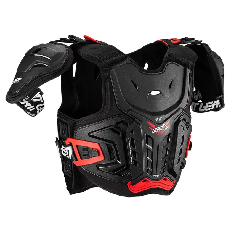 Buzer dziecięcy LEATT CHEST PROTECTOR 4.5 PRO JUNIOR BLACK/RED czarny czerwony