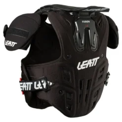 Buzer dziecięcy LEATT FUSION VEST 2.0 JUNIOR z osłoną szyi BLACK czarny
