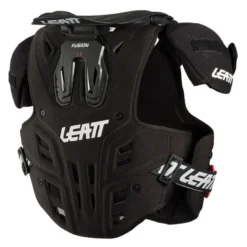 Buzer dziecięcy LEATT FUSION VEST 2.0 JUNIOR z osłoną szyi BLACK czarny