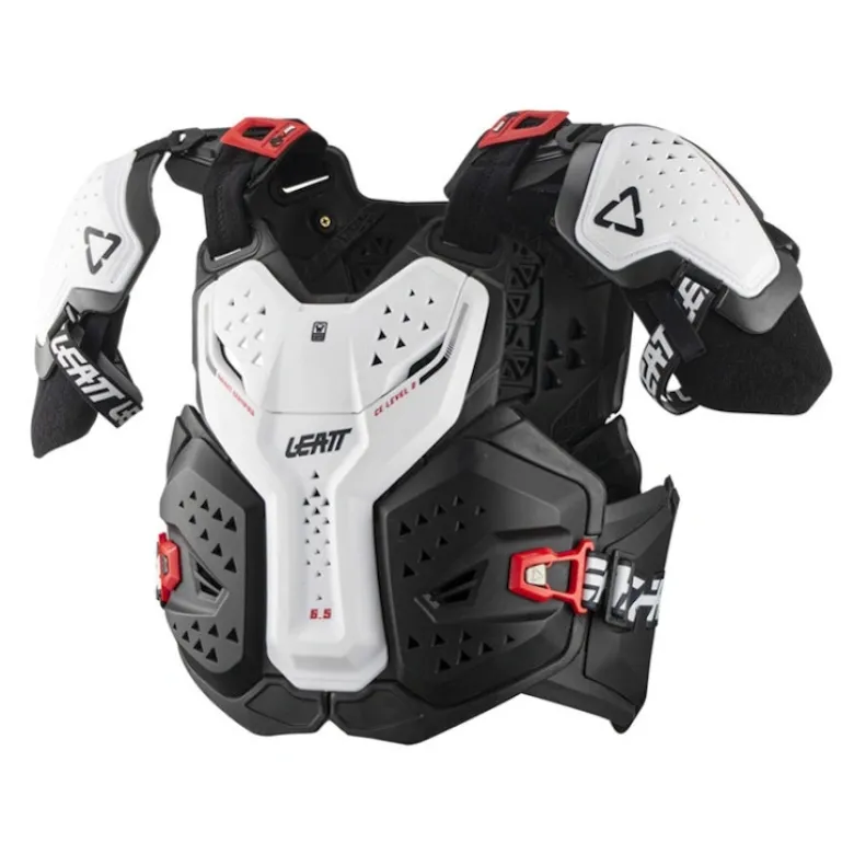 Buzer LEATT CHEST PROTECTOR 6.5 PRO WHITE czarny biały