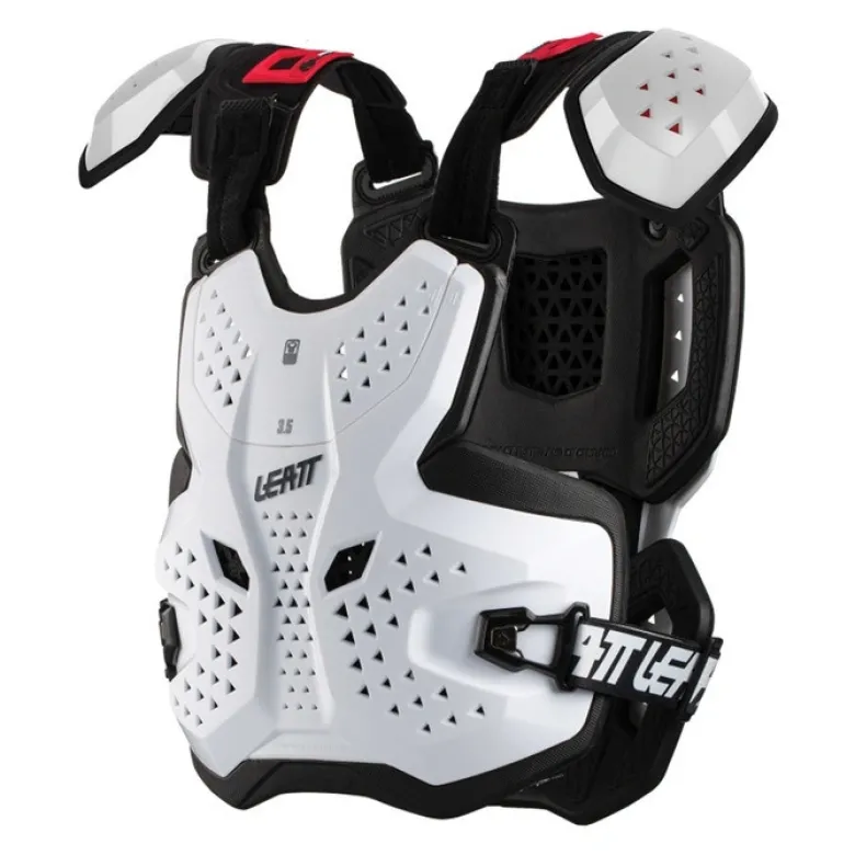 Buzer LEATT CHEST PROTECTOR 3.5 PRO WHITE biały czarny