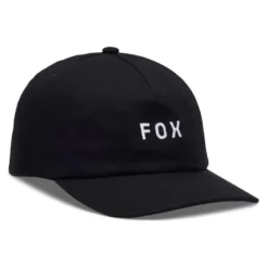 Czapka z daszkiem FOX WORDMARK ADJUSTABLE BLACK/WHITE czarny biały